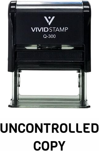 UNCONTROLLED Copy Self Inking Rubber Stamp (Red Ink) - Large in Saudi Arabia