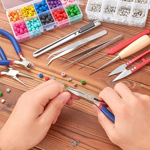 Jewelry Findings Kit with for Jewelry Making, 1100Pcs Open Jump Rings and Lobster Clasps, A7 Ordinary Quality in Saudi Arabia