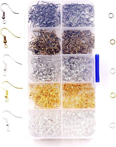 Jewelry Findings Kit with for Jewelry Making, 1100Pcs Open Jump Rings and Lobster Clasps, A7 Ordinary Quality in Saudi Arabia