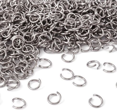 1000 pcs 10 مم حلقة قفزة مفتوحة لحلقات القفز للمجوهرات لتصنيع المجوهرات لصنع حلقة القفز من الفولاذ المقاوم للصدأ لسلسلة تصنيع صنع سوار طبقة ميزة صنع المجوهرات in Kuwait