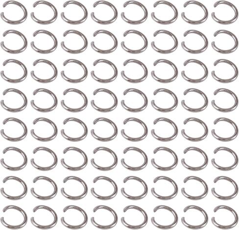 1000 pcs 10 مم حلقة قفزة مفتوحة لحلقات القفز للمجوهرات لتصنيع المجوهرات لصنع حلقة القفز من الفولاذ المقاوم للصدأ لسلسلة تصنيع صنع سوار طبقة ميزة صنع المجوهرات in Kuwait