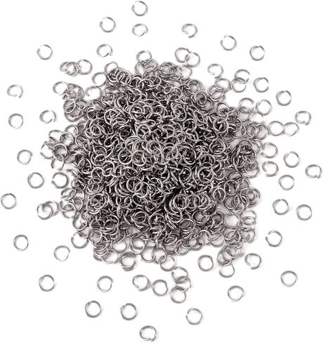 1000 pcs 10 مم حلقة قفزة مفتوحة لحلقات القفز للمجوهرات لتصنيع المجوهرات لصنع حلقة القفز من الفولاذ المقاوم للصدأ لسلسلة تصنيع صنع سوار طبقة ميزة صنع المجوهرات in Kuwait
