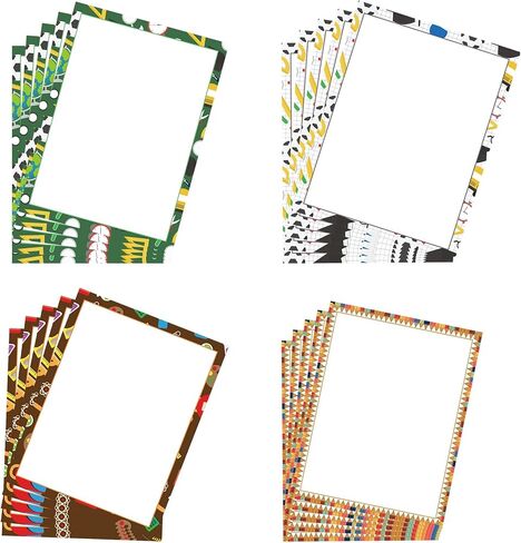 60 Pcs Back to School Stationary Letter Paper Colorful School Stuff Letterhead Paper - 8.5 x 11 Inch First Day of School Writing Scrapbook Paper for Students Teacher Printing Notes Message in Kuwait