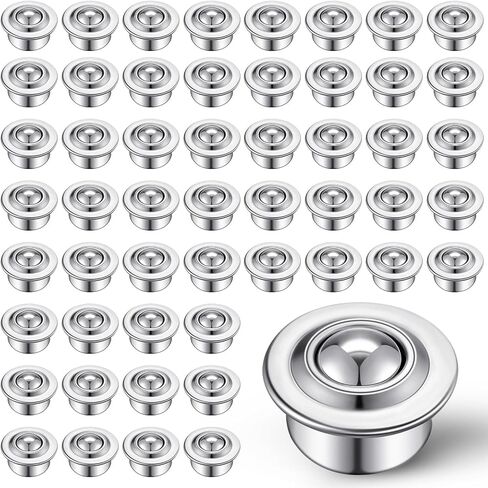 Gisafai 5/8" Roller Ball Transfer Bearing Ball Transfer Bearing Casters Carbon Steel Ball Bearing Rollers 360 Rotation for Conveyor Roller Stand Table, Load 44lbs (40 Pcs) in Saudi Arabia