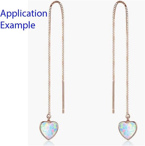 2pcs Adabele real 1/20 14k مملوءة بالذهبي المملوءة بالمرات ، تجد حلقة مفتوحة 80 مم/3.2 بوصة سحب من خلال شرابة سلسلة الكابلات الطويلة الملولبة لأقراط DIY صنع JK1-B3 in Kuwait