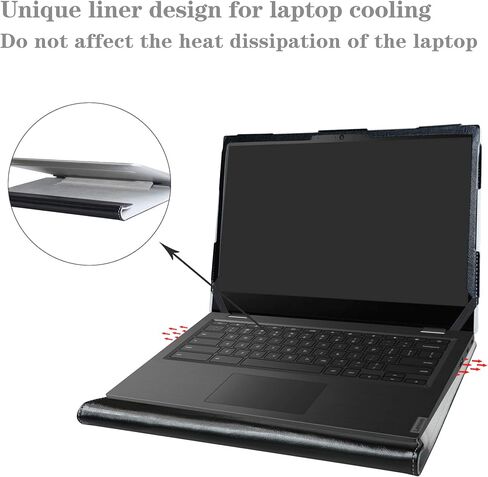 Alapmk Protective Case for Acer Chromebook Plus 514 CB514-4HT CB514-4HT-375Z/Chromebook Plus Enterprise 514 CBE594-1T CBE594-1T-33PQ,Case for ASUS Chromebook Flip CX1 CX1400FKA-AS88F,Black in Saudi Arabia
