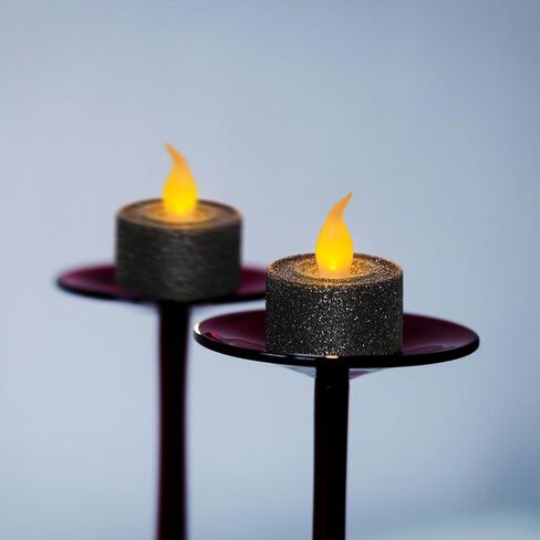 Furora LIGHTING Rose Gold Candles Battery Operated, LED Tea Lights Dusty Rose Party Decorations, Christmas Ornaments, Wedding Decorations, Christmas Decorations Pack of 12 in Kuwait