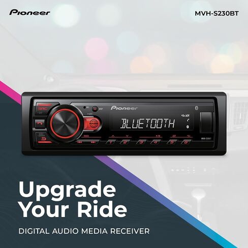 Pioneer MVH-S720BHS Audio Digital Media Receiver - Single Din Bluetooth Car Stereo with Amazon Alexa, HD Radio and Enhanced Audio Functions in Saudi Arabia