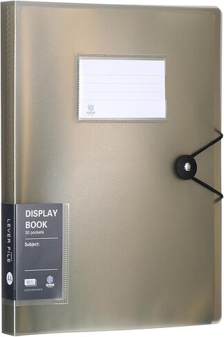 Patikil 8.5x11 "المجلدات ذات الأكمام البلاستيكية ، 1 PCS A4 عرض 60 كتاب Pocket Portfolio Binder Folder Contract مع أكمام واقي بلاستيكي وثيقة لمستندات العمل الفني ، الأخضر in Kuwait