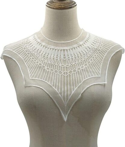 شبكة جديدة من MESH ORGROIDERY THESSINGERIKE LAPE CLOTING DIY Lace Lace (White) in Kuwait