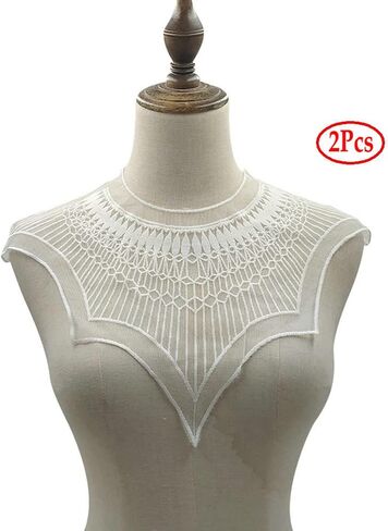 شبكة جديدة من MESH ORGROIDERY THESSINGERIKE LAPE CLOTING DIY Lace Lace (White) in Kuwait