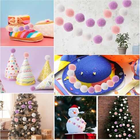 30 Pcs Soft Pom Pom Balls for Kittens, Plush Fuzzy Balls Lightweight Interactive Cat Toys for Indoor Cats Interactive Toys for Adult Cats Kitten Training Playing Fetching(Blue) in Saudi Arabia