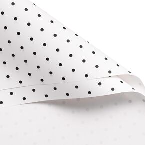 Wrapaholic Premium Polka Dot ورقة غلاف زهرة مطبوعة 20 ورقة - ورقة التعبئة باقة الأزهار المقاومة للماء - لحفل الزفاف ، حرفة ديي.