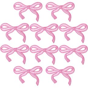 3x2in bow الحديد على بقع للملابس لطيف coquette bowknot patch ملصق التطريز زين الجينز الجينز قميص السترة الظهر حقيبة الظهر (الأزرق ، 10 ٪)