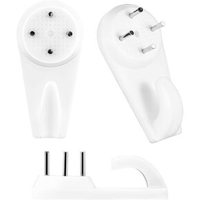 Picture Hangers Hanging Kit, 40 Pcs Concrete Wall Hooks Without Drilling Invisible Nail Screws Wall Hooks for Wooden/Stucco/Hard Wall Non-Trace Photo Frame Hangers Kit No Damage