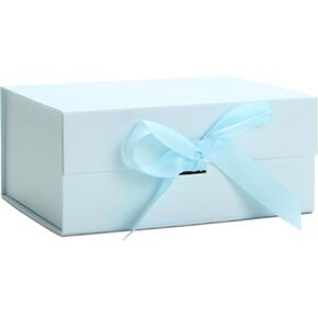 YACEYACE White Gift Box, 1Pcs Small Gift Box Bulk, Hard Gift Wrap Boxes with Lids for Presents Wrapping, Birthday, Wedding,9.4x6.8x4.1 inch in Kuwait