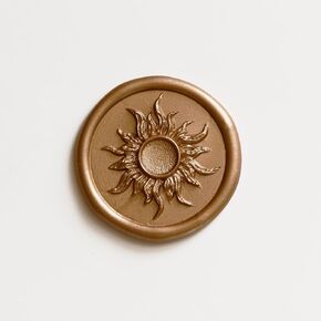 3D Sol Sol Sun Wax Seal Stamp - لدعوات الزفاف ، وبطاقات المعايدة ، ولف الهدايا ، ومشروع الفنون الحرفية