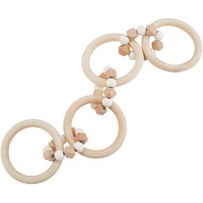 Ph Pandahall Wood Chain Link 7 Link Wooden Disporative Knot Stary Stain Decor