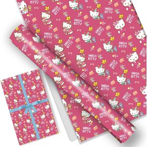 EYQQM Pack of 5 Gift Wrapping Paper 20" x 30" Kraft Paper Wrapping Paper Sheets Pack for Kids Birthday, Party Storage Festive Decoration (Red Cake)