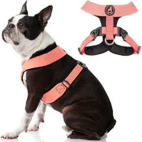 Gooby Comfort X Harness Dual Snap - Pink, Large - No Pull Small Dog Harness with Rotational Buckles and Patented Choke-Free X Frame - Dog Harness for Medium Dogs No Pull and Small Dogs