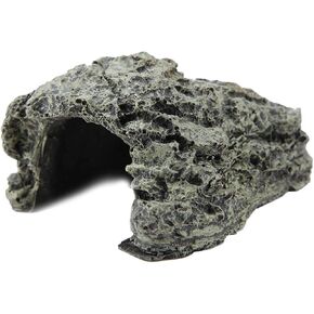 Garosa Turtle Fish Hiding Cave Stone Cave Shelter Hiding Reptile Basking Hide for Reptile Turtle Frog Aquarium Decoration(L18*12 * 9)