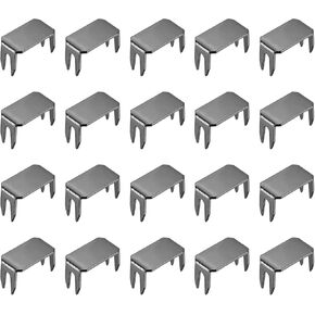 uxcell 20pcs stoppers stoppers stopper ، #3 النحاس العلوي والسفلي السوستة المنزلق المحفوظات للأكياس معاطف سترات إصلاح البديل ، الفضة