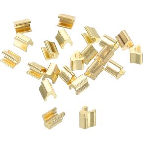 uxcell 40pcs Zipper Slider Retainers ، #10 Top Stopper lead ind end slider for bag coat stack
