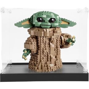 علبة عرض أكريليك لـ Lego Star Wars: The Mandalorian Series The Child 75318 ، مربع عرض مقاوم للغبار لـ LEGO 75318 ، الحجم: 9.8x9.4x9.4 بوصة (غير متضمن النموذج)