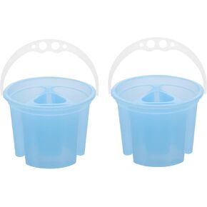 CIIEEEO Art Brush Cleaner 2pcs Brush Basin Proctable Water Bucket Bash Plastic Washer Washer Wash