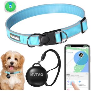 تتبع الكلاب GPS لا توجد رسوم شهرية ، في الوقت الفعلي Mini Pet Tracker للكلاب الصغيرة المتوسطة الكبيرة ، طوق تتبع الكلاب المضاد للماء مع الجرس ، داخلي وخارجي (فقط لنظام التشغيل iOS)