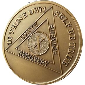 RecoveryChip 10 سنوات AA ميدالية ميدالية الرصانة البرونزية ميدالية X