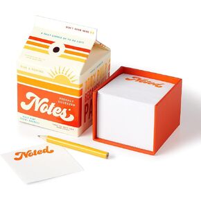 Brass Monkey Freshly Squeezed Notes – Orange Juice Carton Box With 500+ Tear Off Sheets Of Paper