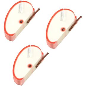 BinaryABC Fruit Note Memo Pads,Portable Scratch Paper Notepads Post Sticky Apple Shape(3 Pack)