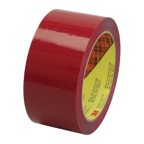 3M Scotch Box Sealing Tape 373 ، أحمر ، 48 مم × 50 م