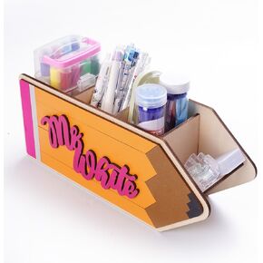 TINGKU Pen Holder Pencil Holder Wooden Desk Organizer Teacher Appreciation Gifts Back to School Decorations Office Organizer Classroom organization and storage Desk Caddy for Brushes Crayon
