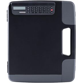 مربع Cabilock Box Binder Portfolio Pad Pad Paper Box Box Shookboard مع حاسبة A4 Clipboard A4 Files Storage حامل كتابة لوحة تخزين الحافظة الحافظة A4