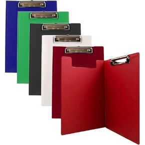 BAZIC A4 Size PVC Clip Folder w/Low Profile Clip