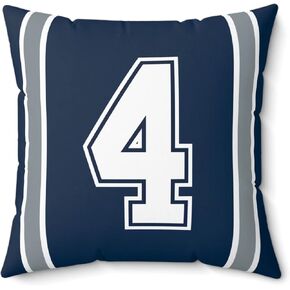 Throw Pillow 18" x 18" Soft Plush Number Stripes Pillow Gifts for Philadelphia in Saudi Arabia
