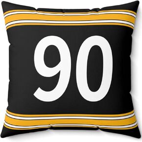 Throw Pillow 18" x 18" Soft Plush Number Stripes Pillow Gifts for Philadelphia