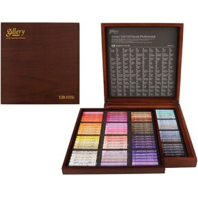 Mungyo Gallery Soft Oil Pastels Wood Box مجموعة من 120 - ألوان متنوعة (MOPV -120W)