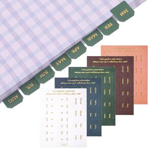 Joez Wonderful 10 Sheets Planner Monthly Tabs ، ملصقات علامات التبويب اللاصقة ، علامات تبويب فهرس المخططين للمخططين ، المكتب ، الدراسة ، دفتر الملاحظات (180 قطعة)