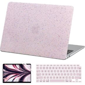 AKIT Compatible with MacBook Air 13 inch Case Sparkly 2022-2020 2019 2018 M1 A2337 A2179 A1932, Glossy Glitter [Anti-Cracking] Hard Shell Laptop Case Cover for MacBook Air 13.3 inch 2020, Colorful