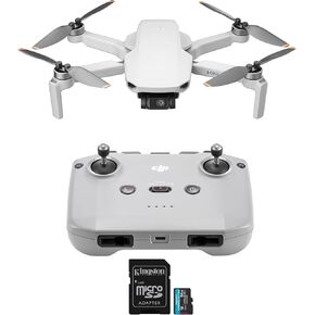 DJI MINI 4K بدون طيار مع كاميرا UHD 4K مع حزمة بطاقة MicroSDXC 64GB