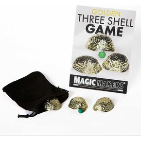 صانعي السحر الذهبي المعدني Three Shell Game Trick Magic