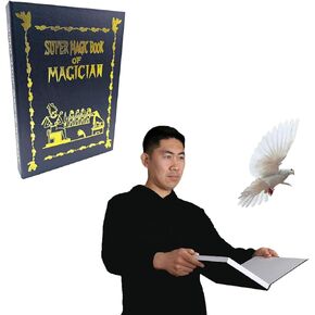 Sumrica Magic Inner Open Book Dove Book Fun Magic Trick Magician Stage Ollusions Gimmick Props Associory Comedy ، 28cm*20cm*2.6 cm