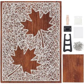 Webeedy DIY Butterfly String Art Kit للمبتدئين Silhouette String Art Pattern DIY Wood Sign Craft Kit للبالغين الفنون الحرف مجموعة جميع اللوازم التي تضمنت عيد الميلاد المصنوع يدويًا ديكور هدية منزل فريدة من نوعها