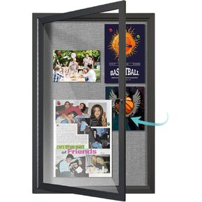 لوحة نشرة مغلقة ، ألواح نشرة الفلين المغلقة قابلة للقفل مع قفل ، مقاومة للماء Cork Cornboard Wall Case