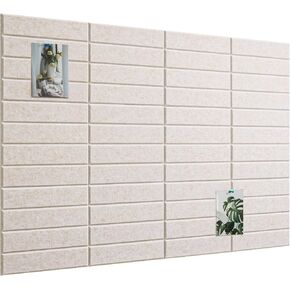 Large Cork Board, 12 Pack 12"X12"X0.4"Felt Bulletin Board Tiles with Safe Adhesive for Wall Home Office Decor, Pin Cork Boards-Black