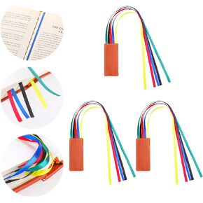 3pcs labcs labmarks شرائط الكتاب المقدس شرائط الإشارات مرجعية صفحة علامة مرجعية للجلد Artificia مع 5 شرائط ملونة لرواية الكتب ، ومحبي القراءة للطلاب ، وهدية عيد الميلاد