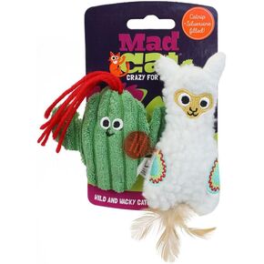 Mad Cat, Lucky Llama Catnip & Silvervine Cat Toy, 2-Pack, 1 Count